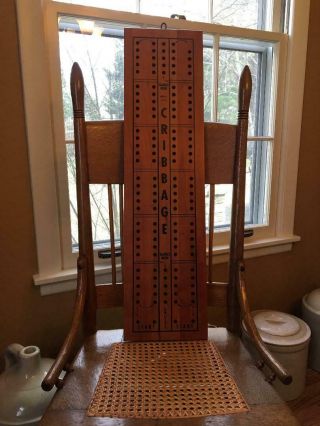 Gaint Vintage Drueke Cribbage Board & Pegs Model 1010 8 " X 31 "