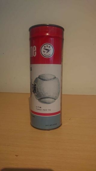 Vintage Aeroplane Tennis Balls in Can 2