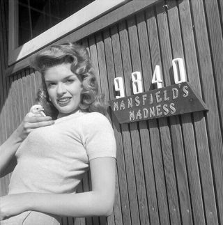 Vintage Jayne Mansfield B&w 120 Film Negative
