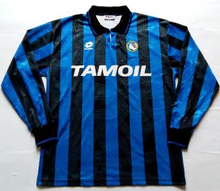 Rare Atalanta 1991 Tamoil Vintage Lotto Home Shirt Jersey Maglia 1992 1993 1990s