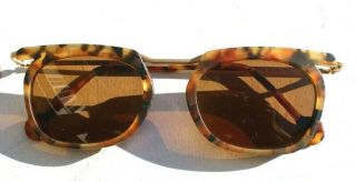Vtg 1993 L.  A.  Eyeworks Retro Eyeglasses Sunglasses - Brown Coo Coo 721m 452