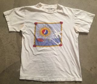 Vintage Grateful Dead T Shirt Surfing Skeleton Single Stitch Usa Medium Vtg