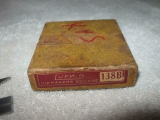 Vintage Lufkin No.  138 Machinist Tool & Die Makers Square w 2 - 1/2 