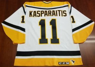 Darius Kasparaitis Vintage Ccm Pittsburgh Penguins Jersey