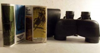 Vtg Steiner Bayreuth 7x50 Eb Prismenglas Binoculars & Storage Case West Germany