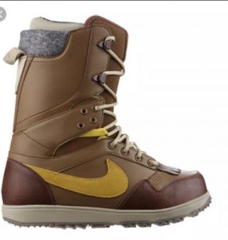Nike Zoom Danny Kass Dk Snowboard Boot Sz 9.  5 407642 - 301 Rare Brown