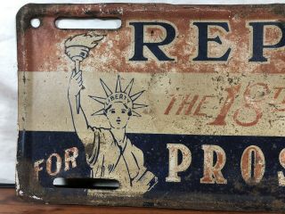 Vintage Repeal 18th Amendment For Prosperity License Plate Tag Topper 5