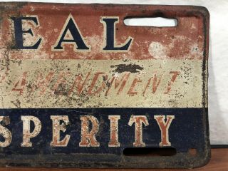 Vintage Repeal 18th Amendment For Prosperity License Plate Tag Topper 8