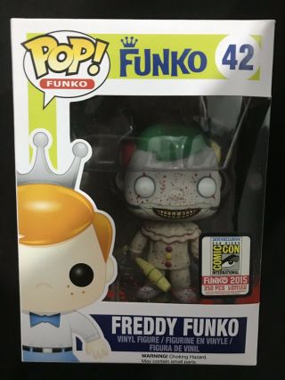 Funko Pop Freddy Funko Twisty (bloody) Sdcc 350pcs American Horror Story Rare