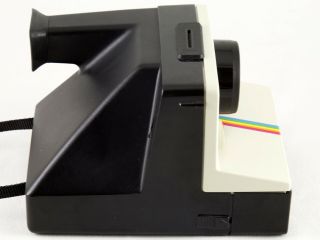 Vintage Polaroid SX - 70 OneStep White Rainbow Stripe Land Camera 3