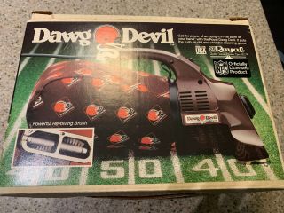 Nfl Vintage Dirt Devil Dawg Devil Hand Vacuum Model Cleveland Browns Very Rare