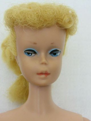 Pair Vintage Ponytail Barbie Dolls Brunette & Blonde NEED TLC 3