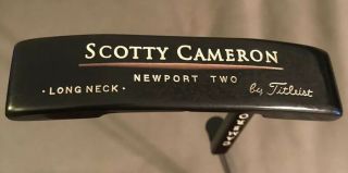 Scotty Cameron Newport 2 Two “Long Neck” Teryllium TeI3 34” Putter Rare Tiger 4