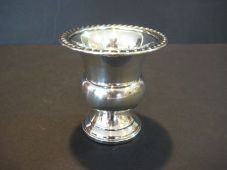 Vintage Backes Weighted Sterling Silver Sugar Cup,  2 3/4 " Tall X 2 3/4 " Wide