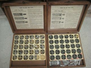 Vintage Kingsley Stamping Machine Co.  / (12) Box Set 7