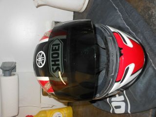 shoei crash helmet Yamaha r series size small helmet tinted visor 2
