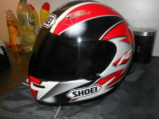 shoei crash helmet Yamaha r series size small helmet tinted visor 6