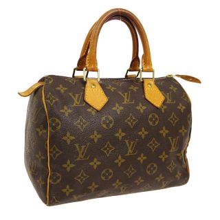 Authentic Louis Vuitton Speedy 25 Hand Bag Monogram Canvas M41528 Vintage A44224