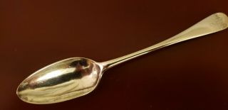 18th Century Baltimore Or Phila Coin Silver Spoon C.  1785 - 1791 Shell Back