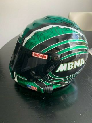 Vintage Mike McLaughlin Autographed Race Busch Series MBNA NASCAR Helmet 4