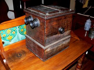 Extremely Rare 19th Century Dual Stereo - Graphoscope with 46 Stereo Cards 2