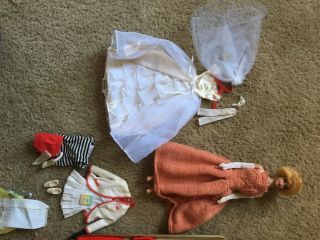 Vintage Barbie With Case And Accessories