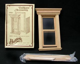 Vtg Houseworks Ltd - Double Hung Window 5001 Wooden Craft Dollhouse