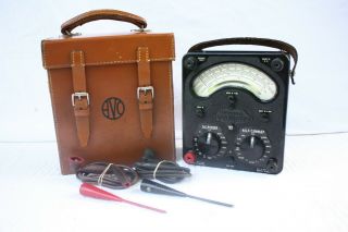 Universal Avometer Model 8 Mkiii & Case & Leads Made In England Vintage