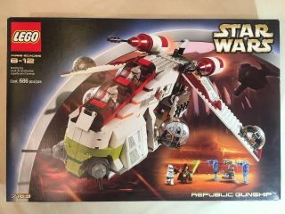 Rare Lego Star Wars 7163 Republic Gunship - Rare Sealed/unopened - Nos