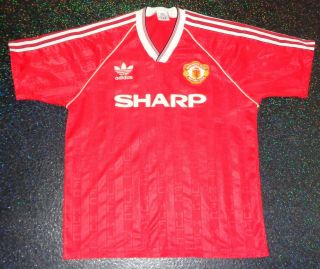 Vintage Adidas 1988/90 Manchester United Home Football Shirt - Xlarge