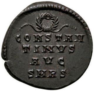 Constantine The Great (326 Ad) Very Rare Follis.  Rome Ca 2397