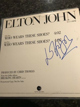 Elton John Signed Autograph Rare Album Vinyl Lp