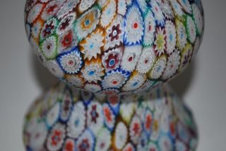 Large Vintage Fratelli Toso Millefiori Murano Glass Vase 7