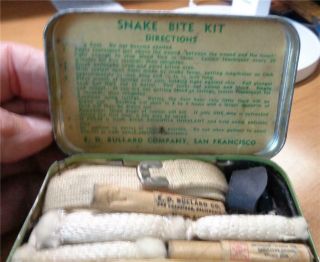 Vintage E.  D.  Bullard Snake Bite Kit