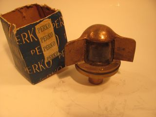 Perko Vintage Bronze Stern Light Old Stock Unit B