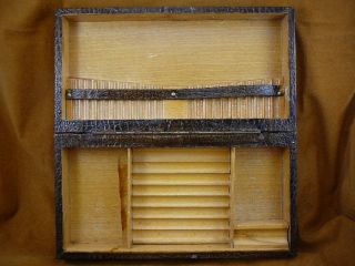 EL19 - 1 vintage Cigar box Real Alligator Leather Hide wood case cigarillos holder 7