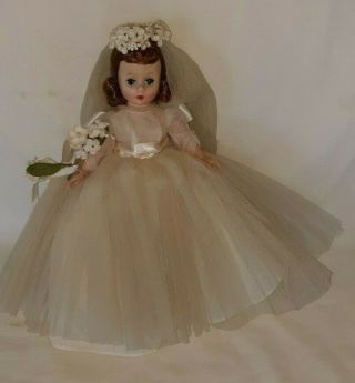Vintage Madame Alexander Blonde Cissette Bride Doll All Orig.  Minty $109.  99