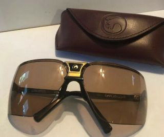 Gargoyles Brown Wrap Vintage Terminator 1980 ' s Sunglasses - Case 3