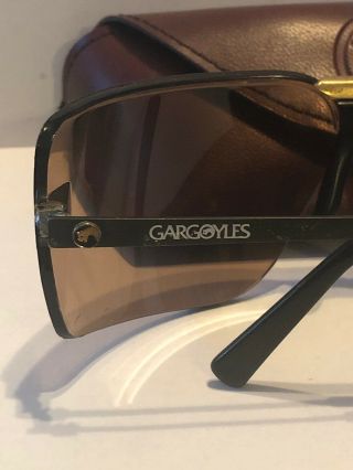 Gargoyles Brown Wrap Vintage Terminator 1980 ' s Sunglasses - Case 8