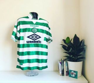 Glasgow Celtic 1997/99 Football Shirt Retro Vintage Umbro 44/46” Xl