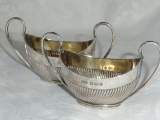 2 Vintage Sterling Silver Sauce Boat Dishes Copper Brothers & Sons 1957 / 76 G