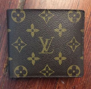 Vintage Louis Vuitton Monogram Bi - Fold Wallet Leather 2