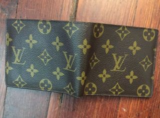 Vintage Louis Vuitton Monogram Bi - Fold Wallet Leather 6