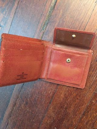 Vintage Louis Vuitton Monogram Bi - Fold Wallet Leather 7