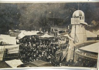 Rare 12 x Fairground Funfair Showman CDV / Postcards c.  1900 A/F 8