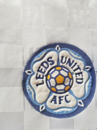 Rare vintage Leeds United Football Shirt Size Large BURTONS 3