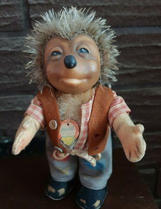 Vintage German Steiff Mecki Hedgehog Doll
