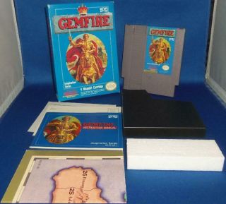 Vintage Nintendo Nes Authentic Gemfire Video Game Complete Cib
