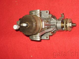 VINTAGE HOOF PRODUCTS FLEETWIND 60 GAS SPARK IGNITION MODEL AIRPLANE ENGINE wBOX 5