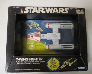 Vintage 1979 Star Wars Die - Cast Y - Wing Fighter